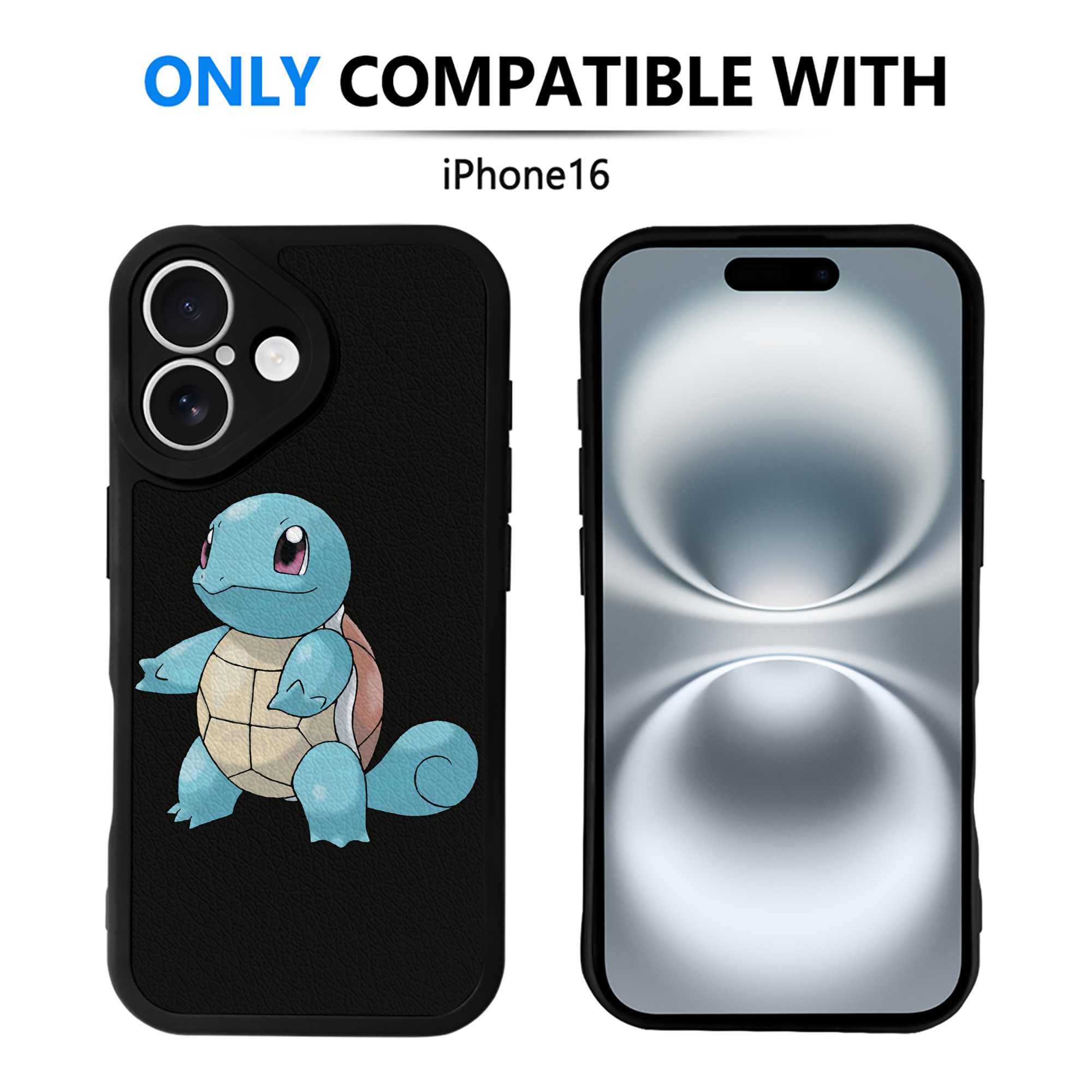 （画像用） ポケットモンスター Pokémon 【iPhone 16シリーズ対応】シリコンスマホケース（レザー調） 材質：シリコン